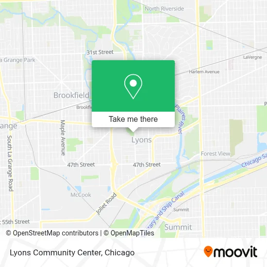 Lyons Community Center map