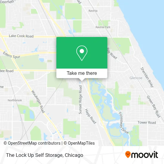 The Lock Up Self Storage map