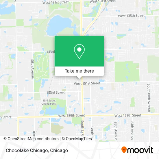 Chocolake Chicago map