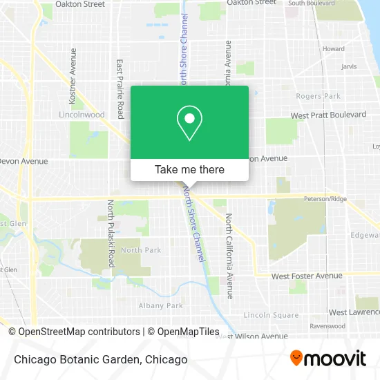 Chicago Botanic Garden map