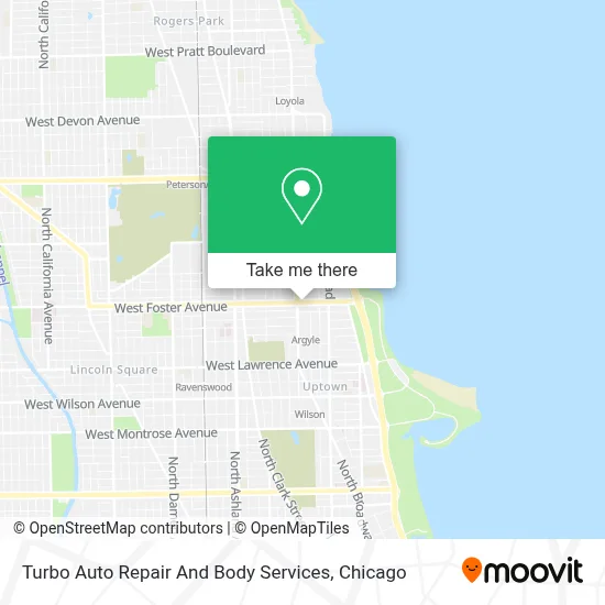 Turbo Auto Repair And Body Services map