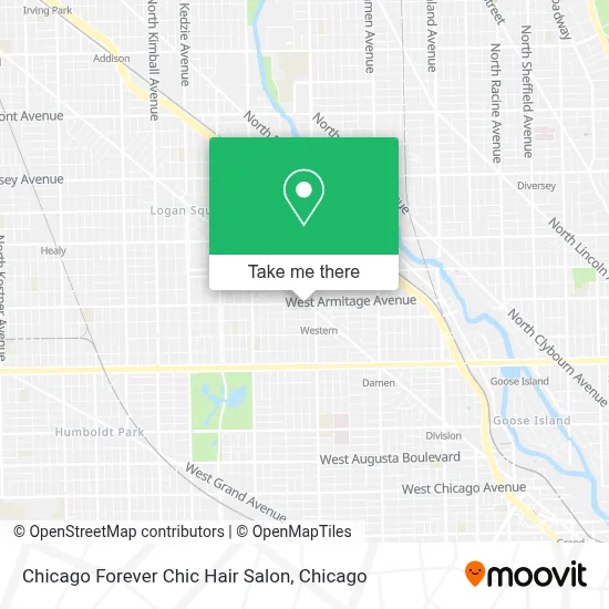 Chicago Forever Chic Hair Salon map