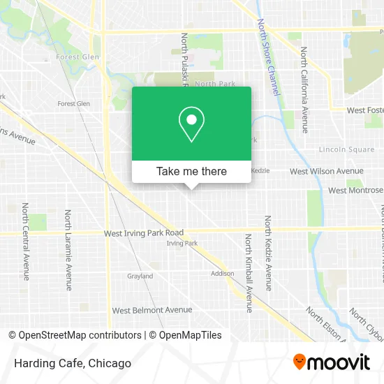 Harding Cafe map