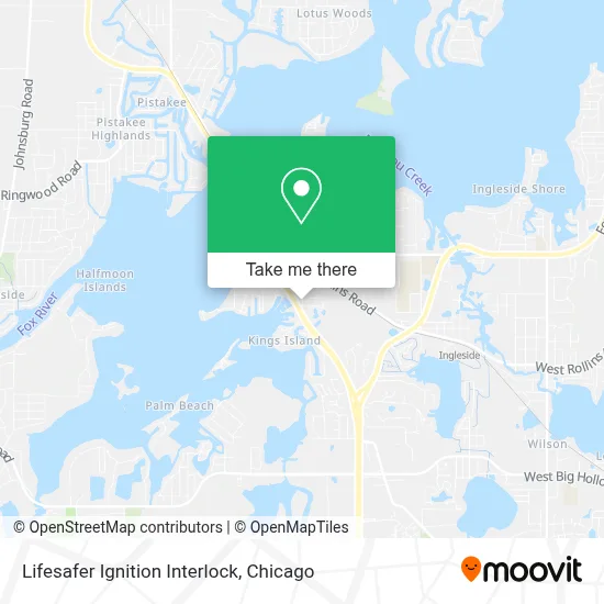 Lifesafer Ignition Interlock map