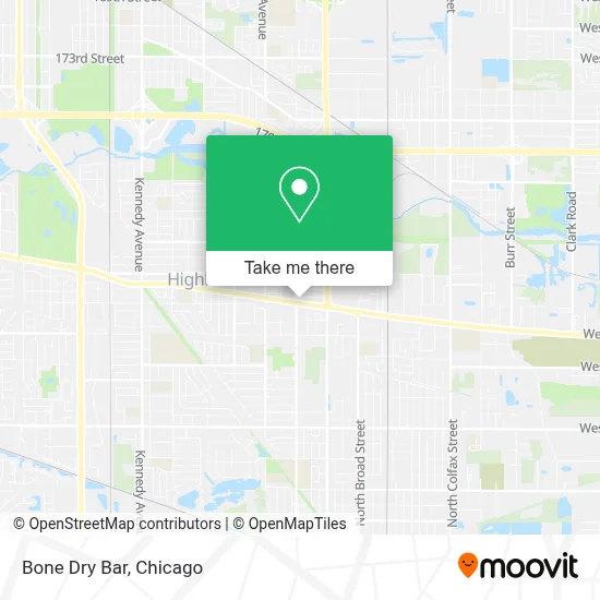 Bone Dry Bar map
