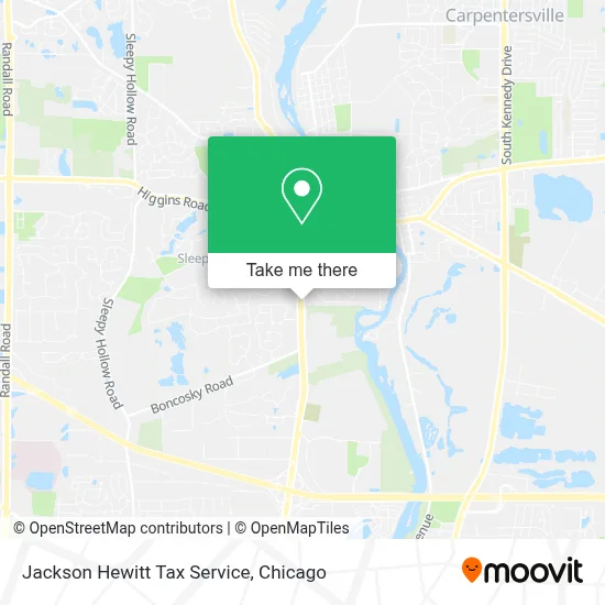 Jackson Hewitt Tax Service map