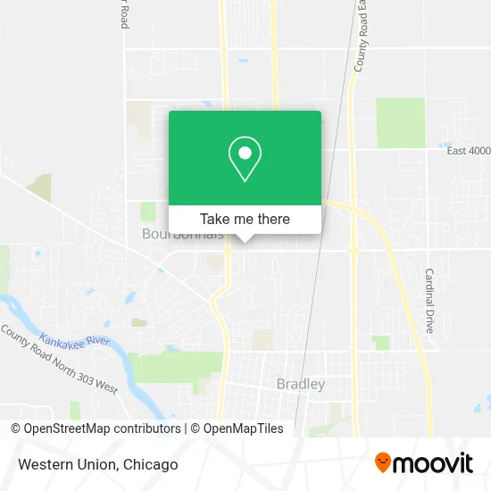Western Union map