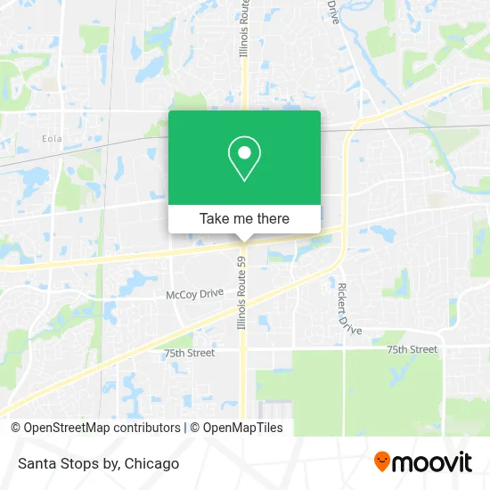 Santa Stops by map
