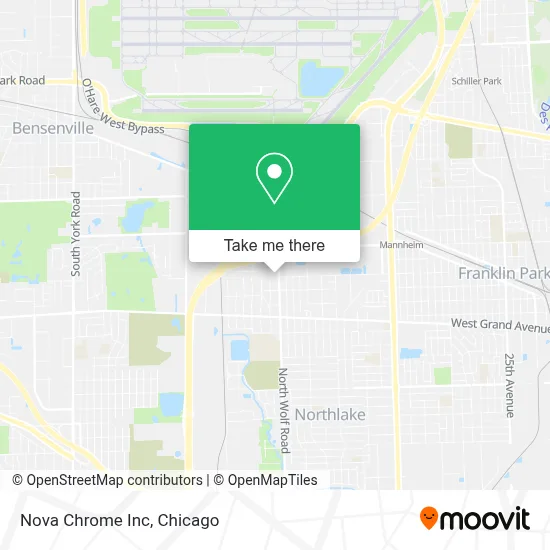 Nova Chrome Inc map