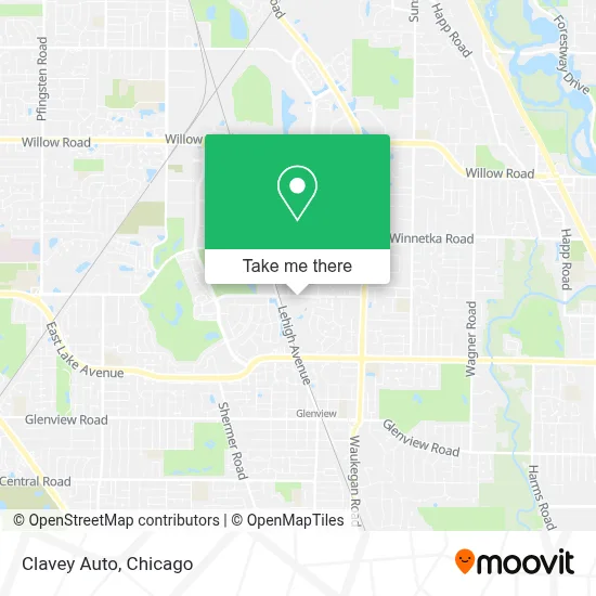 Clavey Auto map