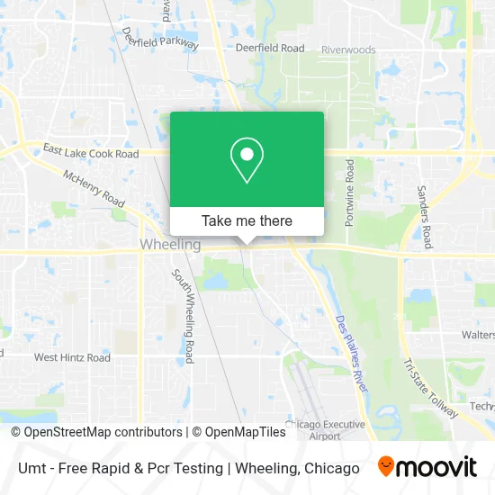 Umt - Free Rapid & Pcr Testing | Wheeling map