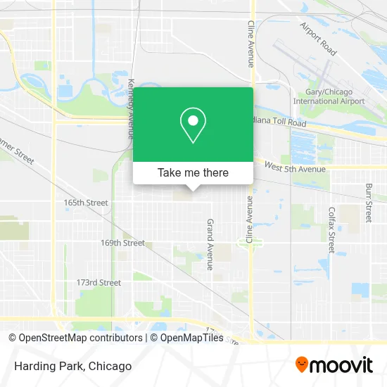 Harding Park map
