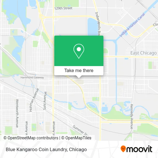 Blue Kangaroo Coin Laundry map