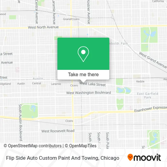 Flip Side Auto Custom Paint And Towing map