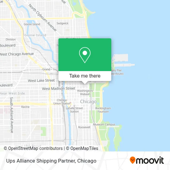Ups Alliance Shipping Partner map