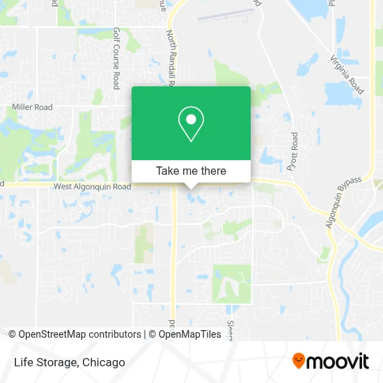 Life Storage map