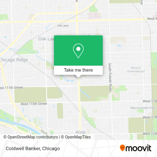 Coldwell Banker map