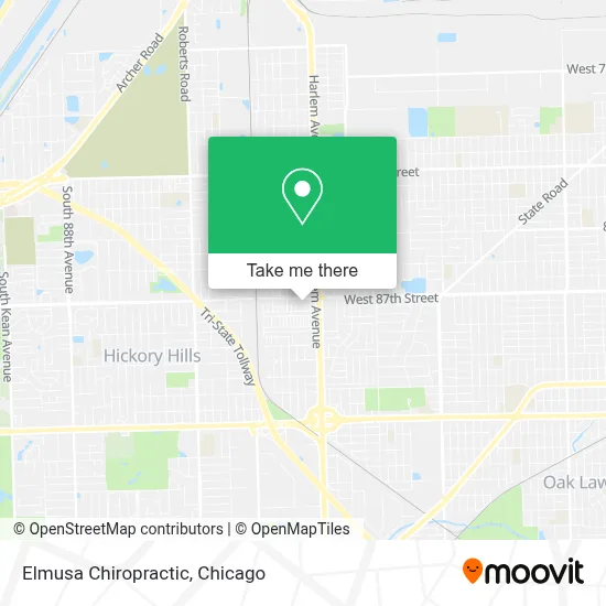 Elmusa Chiropractic map