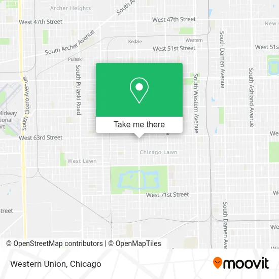 Western Union map