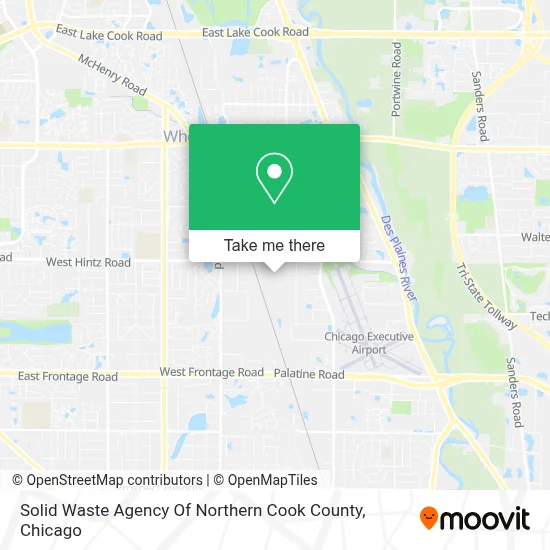 Solid Waste Agency Of Northern Cook County map
