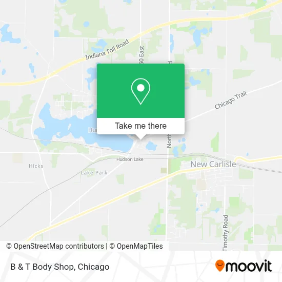 B & T Body Shop map