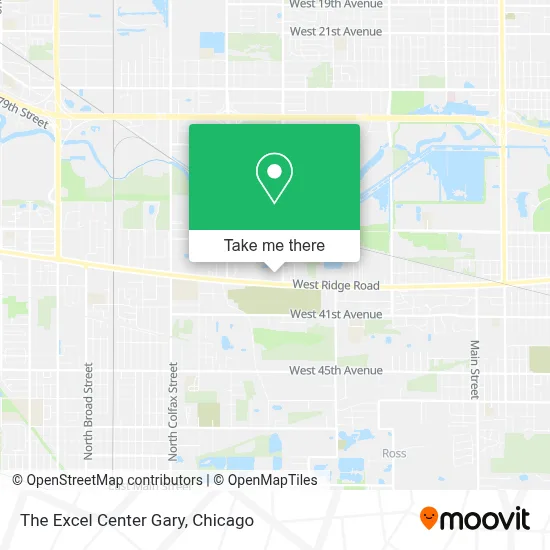 The Excel Center Gary map