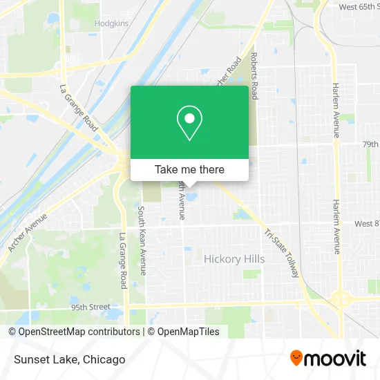 Sunset Lake map