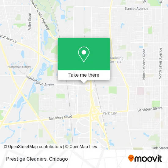 Prestige Cleaners map