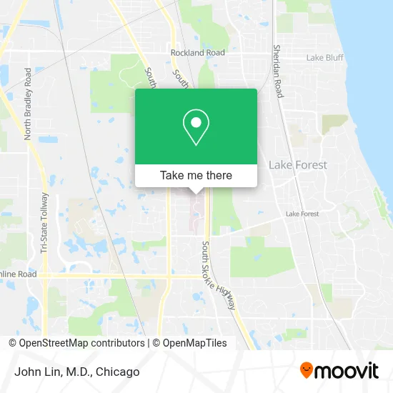 John Lin, M.D. map