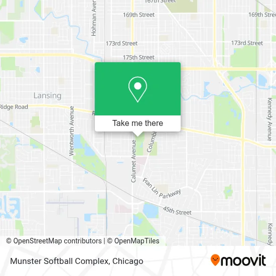 Munster Softball Complex map