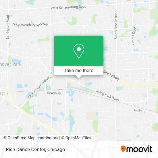 Rise Dance Center map
