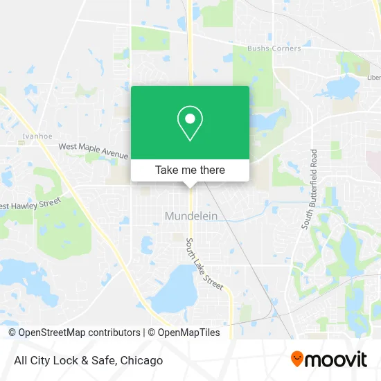All City Lock & Safe map