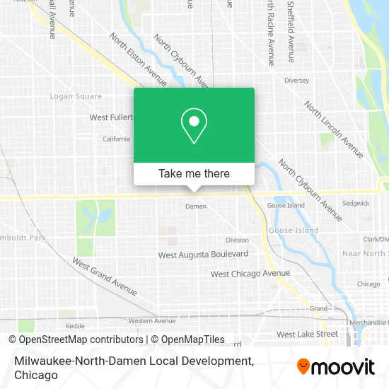 Milwaukee-North-Damen Local Development map