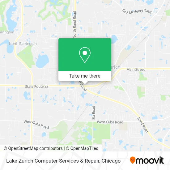 Lake Zurich Computer Services & Repair map