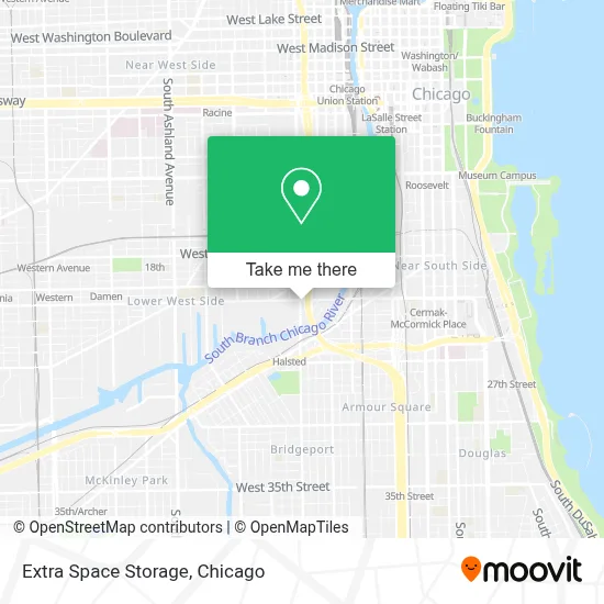 Extra Space Storage map