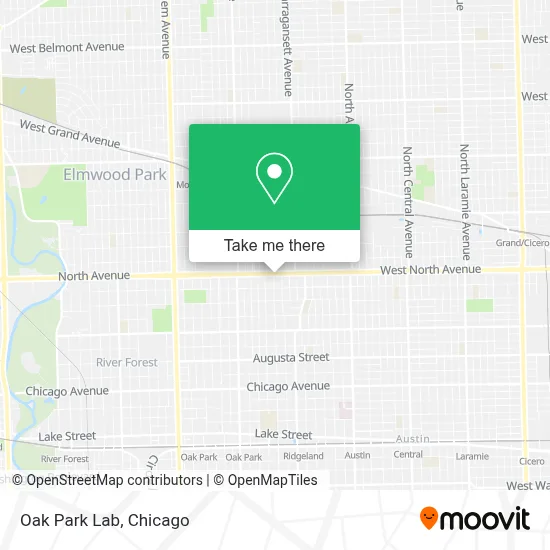 Oak Park Lab map