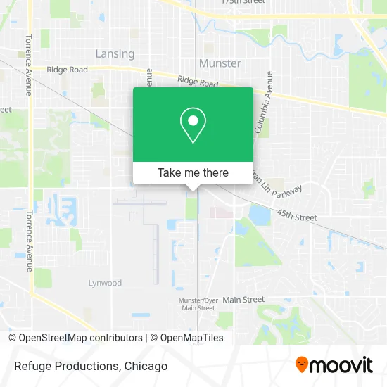Refuge Productions map