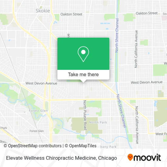 Elevate Wellness Chiropractic Medicine map