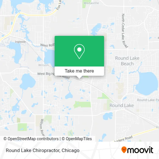 Round Lake Chiropractor map