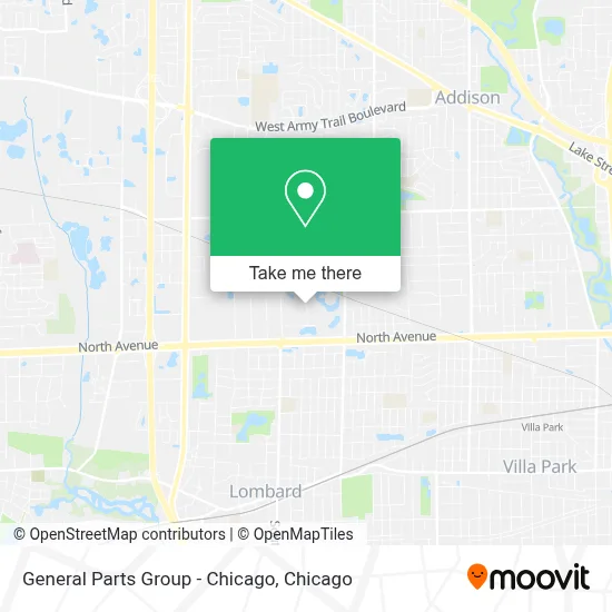 General Parts Group - Chicago map