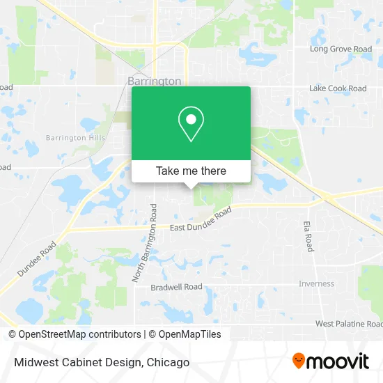 Midwest Cabinet Design map