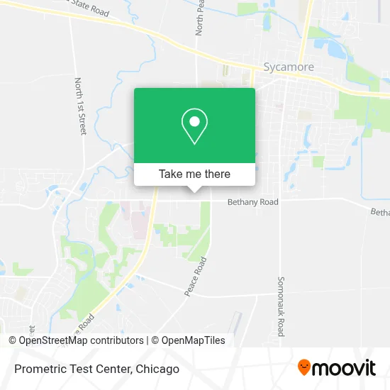 Prometric Test Center map