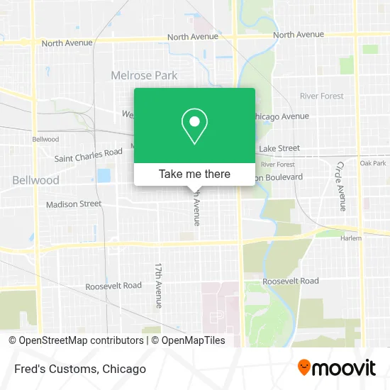 Fred's Customs map