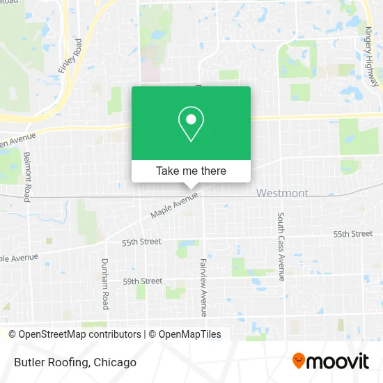Butler Roofing map