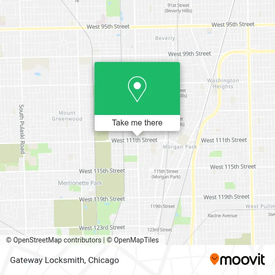 Gateway Locksmith map