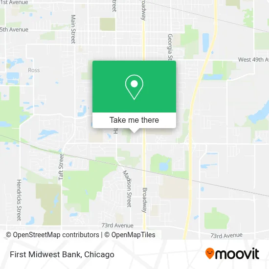 First Midwest Bank map