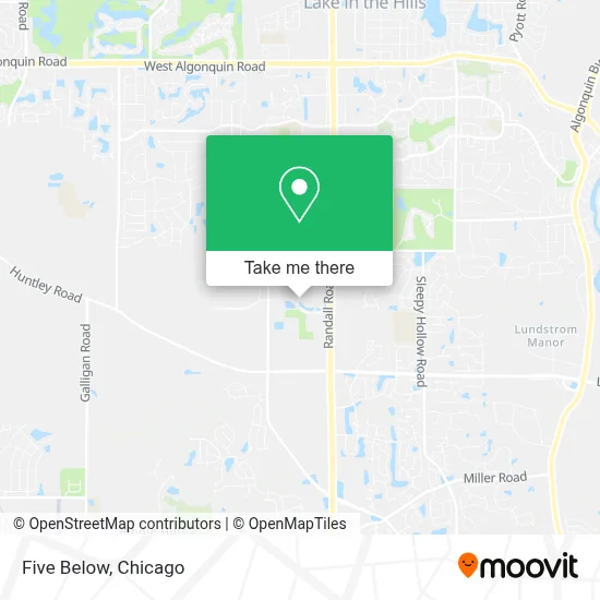 Five Below map