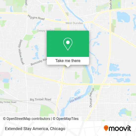 Extended Stay America map