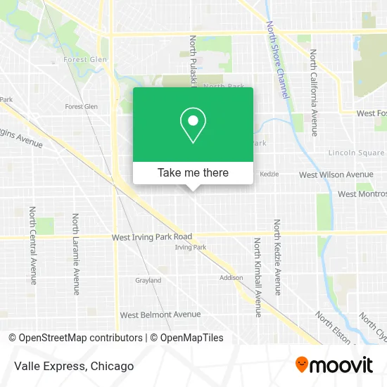 Valle Express map