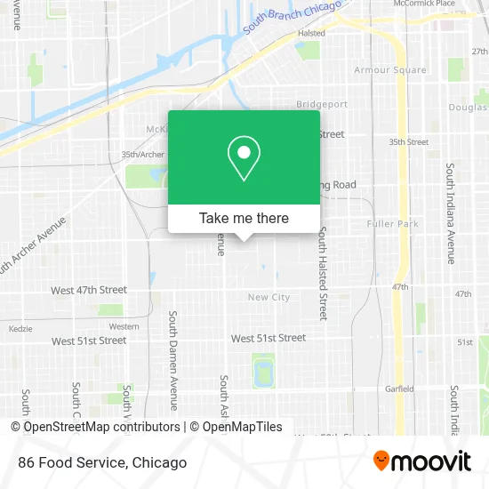 86 Food Service map